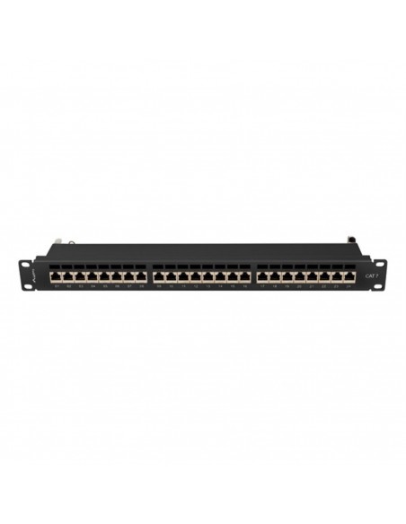 Patch panel lanberg 24 puertos 1u cat.7 ftp 19 pulgadas negro Patch panel lanberg 24 puertos 1u cat.7 ftp 19 pulgadas negro