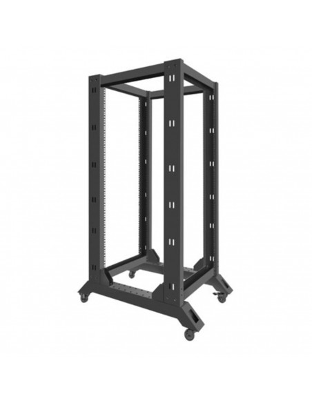 Armario lanberg abierto rack 19 pulgadas 27u - 600x800 negro