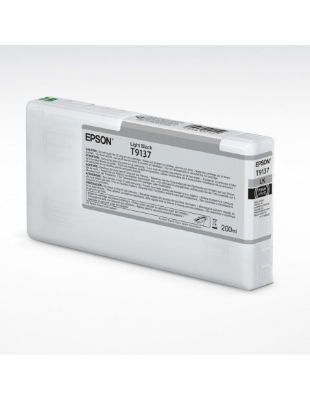 Cartucho tinta epson t9137 light black 200ml