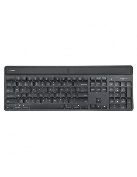 Teclado inalambrico targus akb868es ecosmart solar keyboard antimicrobiano bluetooth full size usb - c negro Teclado inalambrico targus akb868es ecosmart solar keyboard antimicrobiano bluetooth full size usb - c negro