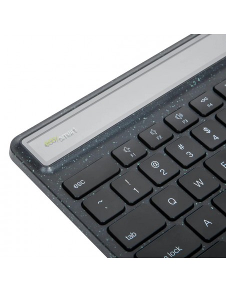 Teclado inalambrico targus akb868es ecosmart solar keyboard antimicrobiano bluetooth full size usb - c negro Teclado inalambrico targus akb868es ecosmart solar keyboard antimicrobiano bluetooth full size usb - c negro