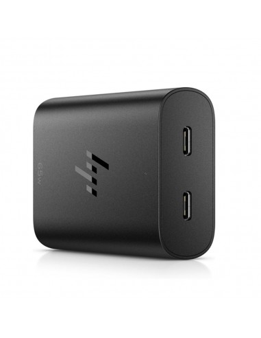 Cargador hp de portátil usb - c 65w dos puertos usb - c