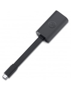 Adaptador usb tipo c a rj45 dell macho - hembra negro
