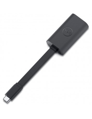 Adaptador usb tipo c a rj45 dell macho - hembra negro