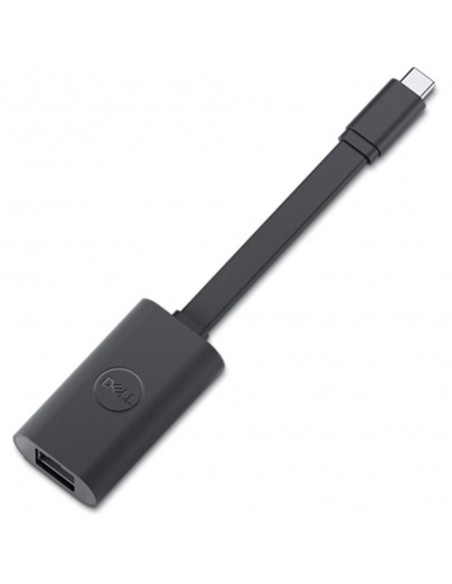 Adaptador usb tipo c a rj45 dell macho - hembra negro Adaptador usb tipo c a rj45 dell macho - hembra negro