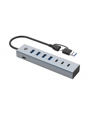 Hub usb 3.0 conceptronic hubbies20g 7 puertos usb - c a 3xusb - c 4xusb - a