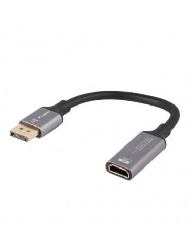 Adaptador 8k displayport a hdmi lanberg 20cm - macho - hembra