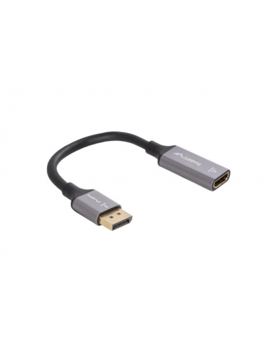 Adaptador 8k displayport a hdmi lanberg 20cm - macho - hembra