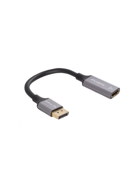 Adaptador 8k displayport a hdmi lanberg 20cm - macho - hembra Adaptador 8k displayport a hdmi lanberg 20cm - macho - hembra