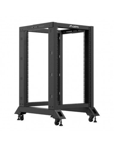 Armario lanberg abierto rack 19 pulgadas 18u - 600x800 negro