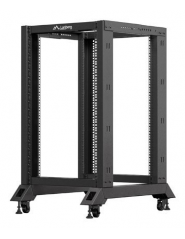Armario lanberg abierto rack 19 pulgadas 18u - 600x800 negro