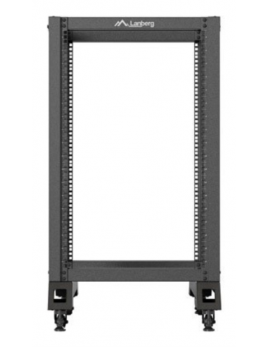 Armario lanberg abierto rack 19 pulgadas 18u - 600x800 negro