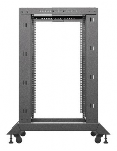 Armario lanberg abierto rack 19 pulgadas 18u - 600x800 negro