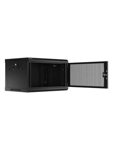 Armario lanberg 19 pulgadas 6u - 600x450 negro Armario lanberg 19 pulgadas 6u - 600x450 negro