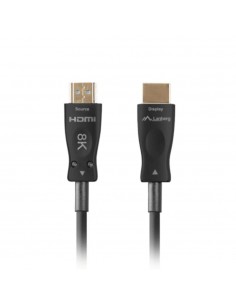 Cable hdmi aoc lanberg v2.1 m - m optico activo 8k 60hz 30m negro