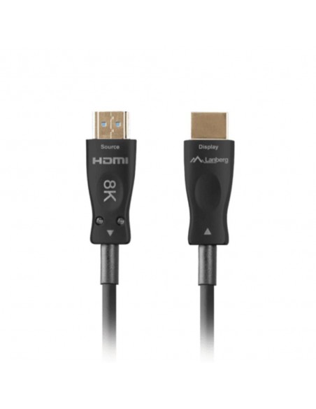 Cable hdmi aoc lanberg v2.1 m - m optico activo 8k 60hz 30m negro