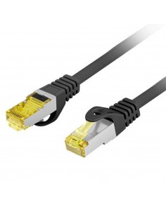 Cable red lanberg latiguillo cat.6a s - ftp lszh cu 1m negro fluke passed