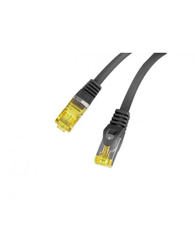 Cable red lanberg latiguillo cat.6a s - ftp lszh cu 1m negro fluke passed