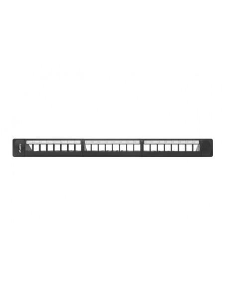 Patch panel lanberg 24 puertos 1u rack 19 pulgadas organizador modulos keystone negro Patch panel lanberg 24 puertos 1u rack 19 pulgadas organizador modulos keystone negro