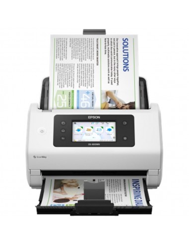 Escaner documental epson worforce ds - 800wn a4 - 50ppm - usb - red - wifi