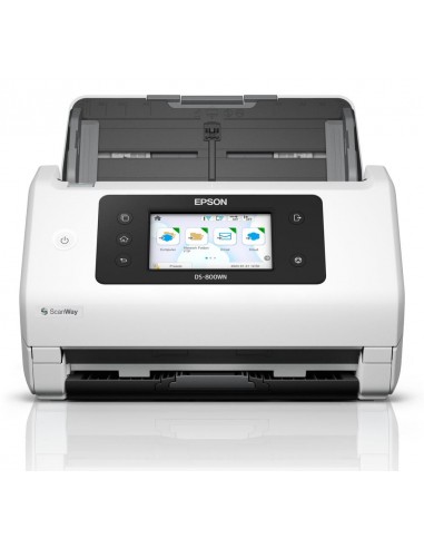 Escaner documental epson worforce ds - 800wn a4 - 50ppm - usb - red - wifi