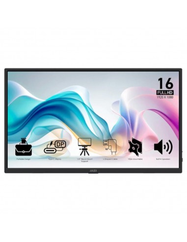 Monitor msi mp165 e6 15.6 pulgadas fhd