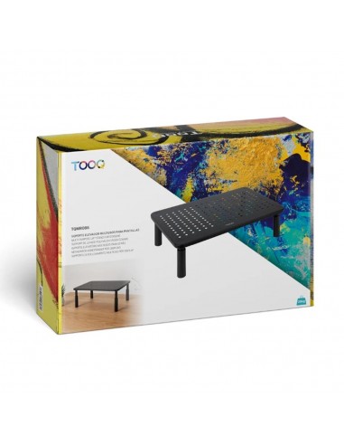 Elevador soporte de monitor tooq tqmr086 negro