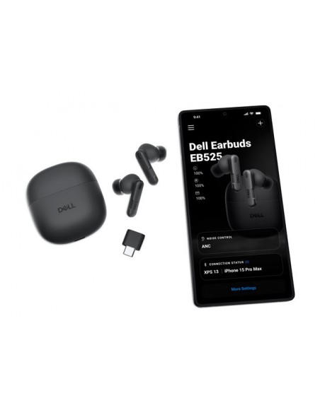 Auriculares dell pro plus earbuds inalambrico negro