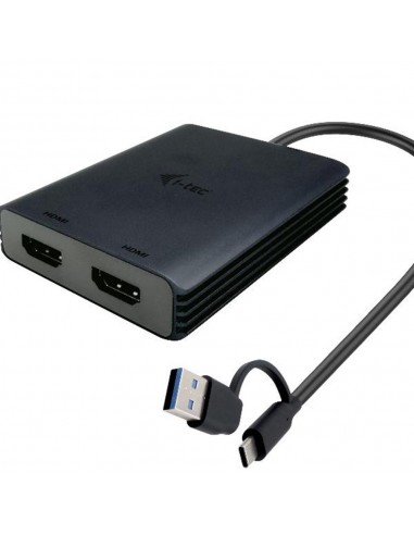 Adaptador usb tipo a - usb tipo c a hdmi i - tec macho - hembra - negro