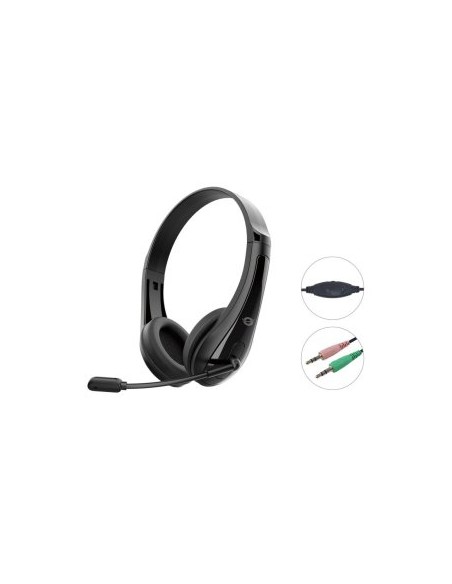 Auriculares conceptronic polona06b3t jack 3.5mm 1.8m negro