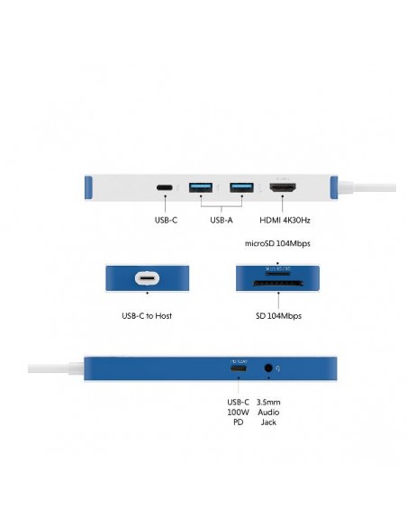 Hub targus usb tipo c 8 en 1 Hub targus usb tipo c 8 en 1