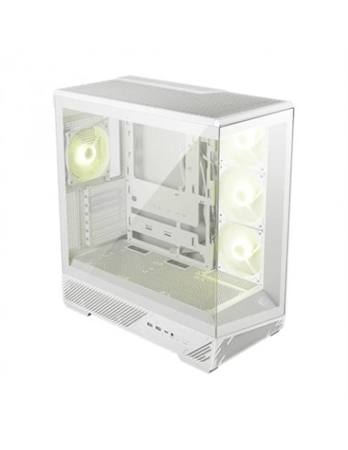 Caja ordenador gaming msi mag pano 130r pz atx argb cristal templado blanca