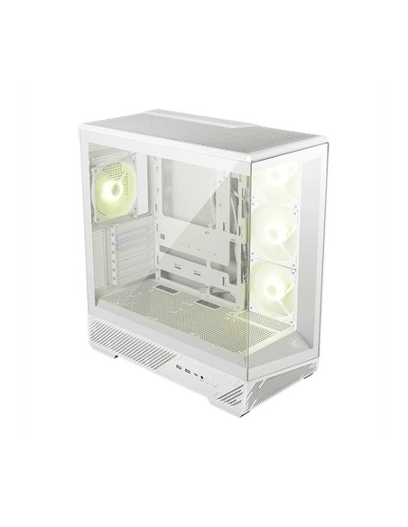 Caja ordenador gaming msi mag pano 130r pz atx argb cristal templado blanca
