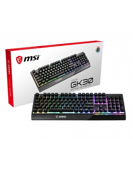 Teclado gaming msi gk30 negro Teclado gaming msi gk30 negro