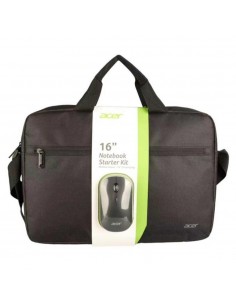 Maletin acer para portatil 16 pulgadas negro + raton