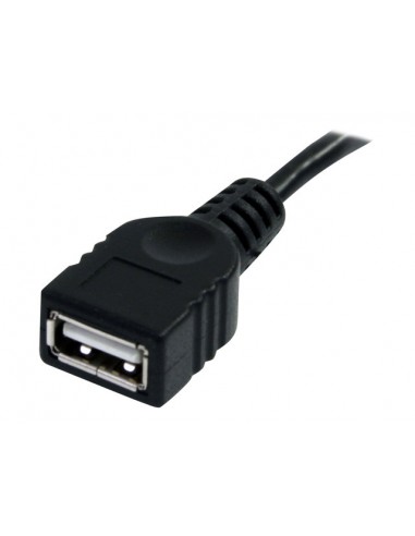 Cable usb 2.0 startech 3m - macho - hembra - negro