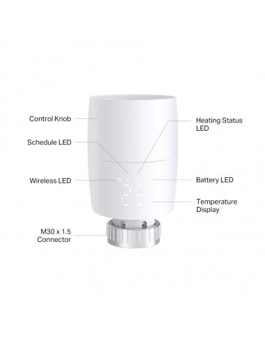 Valvula de radiador termostatica inteligente tp - link ke100