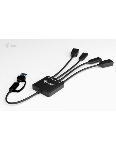 Hub i - tec usb tipo c - usb tipo a 4 en 1