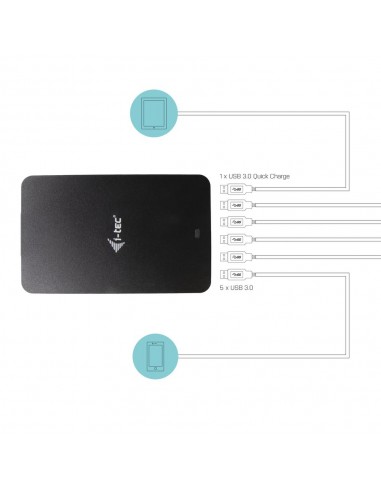 Cargador i - tec 52w 6x usb tipo a
