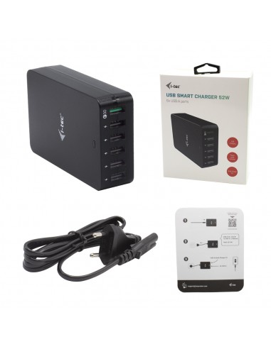 Cargador i - tec 52w 6x usb tipo a