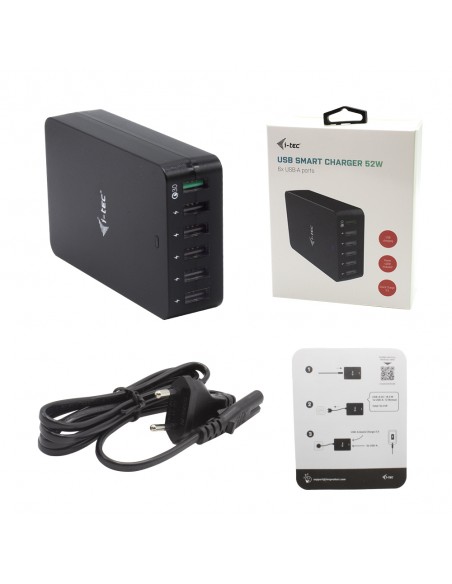 Cargador i - tec 52w 6x usb tipo a Cargador i - tec 52w 6x usb tipo a