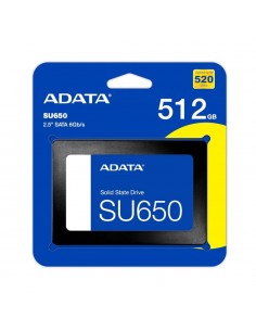 Disco duro interno solido ssd adata ultimate su650 512gb 2.5 pulgadas sata3