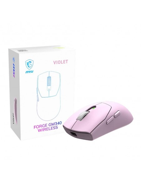 Raton inalambrico gaming msi forge gm340w violeta Raton inalambrico gaming msi forge gm340w violeta