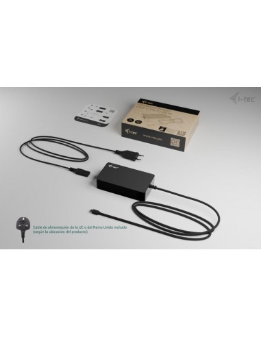Cargador universal i - tec charger - c140w 140w usb tipo c negro