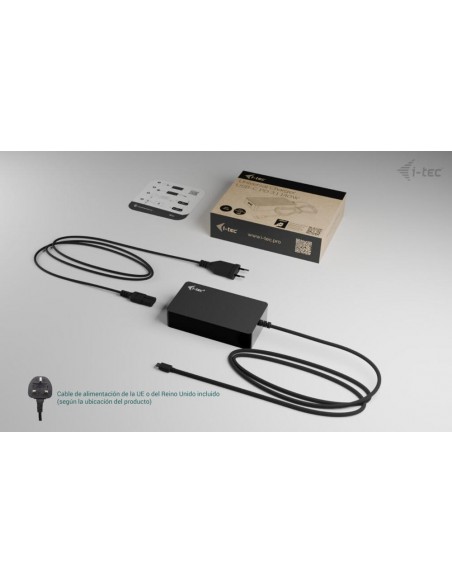 Cargador universal i - tec charger - c140w 140w usb tipo c negro