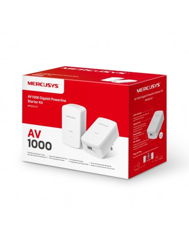 Kit de repetidores wifi mercusys mp500 kit av1000