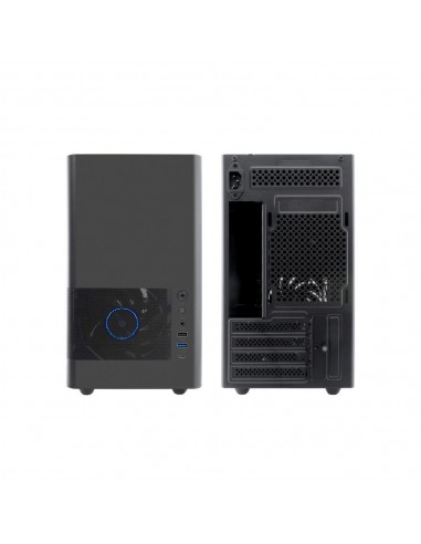 Caja ordenador coolbox mp2 frontal rejilla matx negro usb 3.2