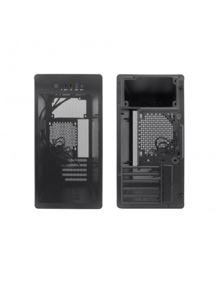 Caja ordenador coolbox m100 matx frontal rejilla negro usb 3.2