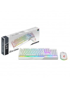 Teclado + raton gaming msi vigor ck30 blanco