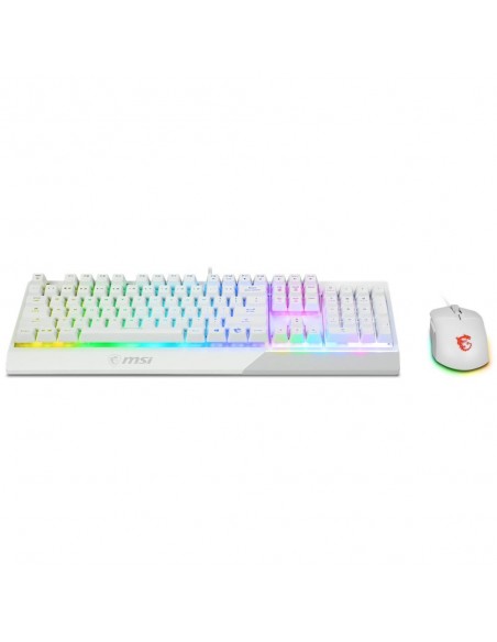 Teclado + raton gaming msi vigor ck30 blanco Teclado + raton gaming msi vigor ck30 blanco